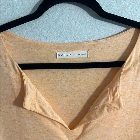 Athleta | Vida Knit Dress | Tigerlily Ruched | Orange | L - Picture 8 of 9